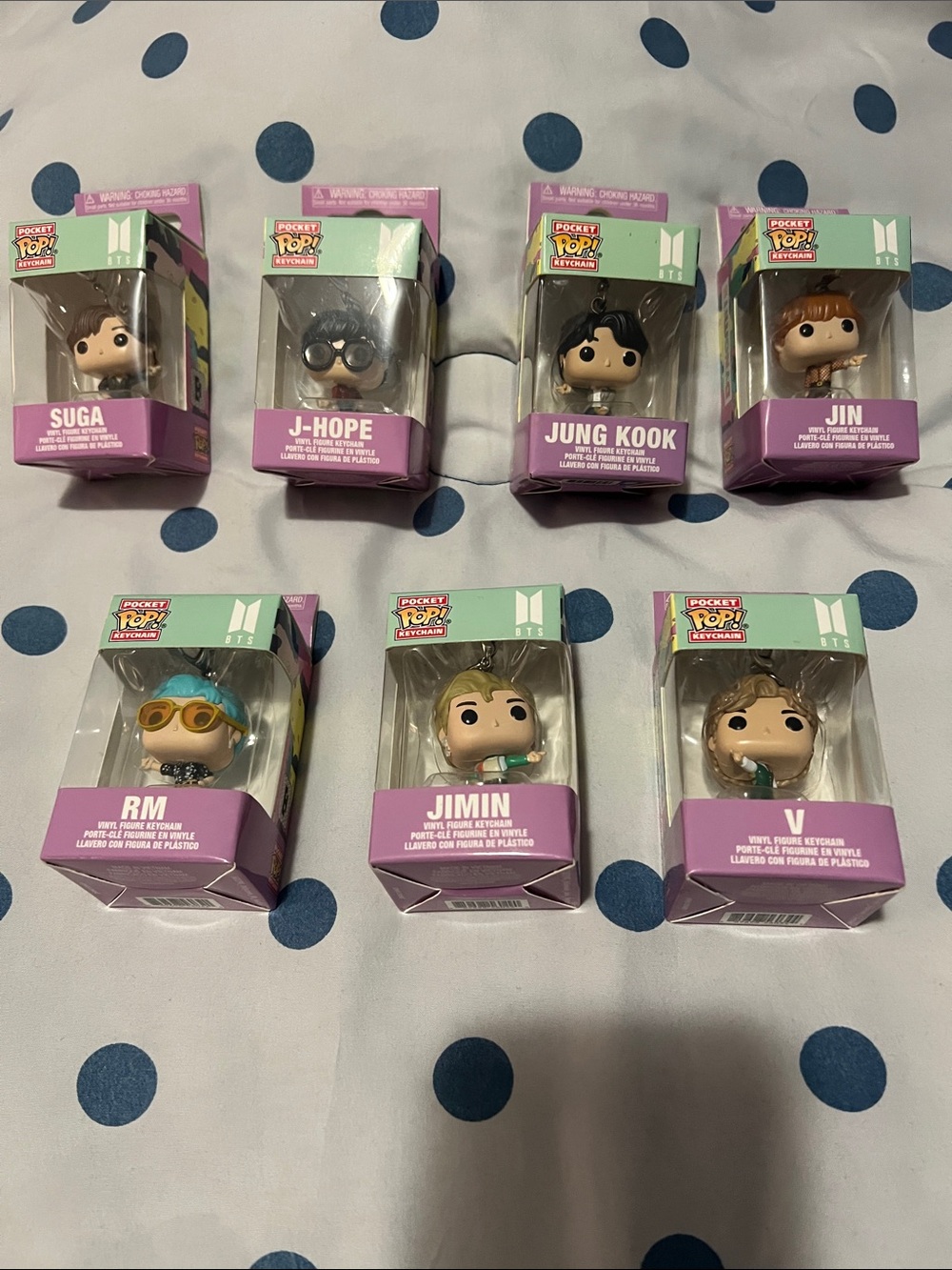 Funko BTS Pocket POP! DYNAMITE Keychain Set NEW! Never been opened!